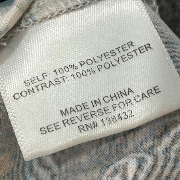 ModCloth Ruffled Tie Neck Patchwork Quilt Sleeveless Blouse Size Large L - Picture 6 of 7